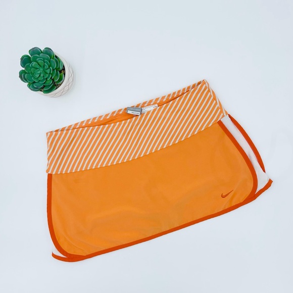 Nike Pants - NIKE ORANGE Y2K STRIPE ATHLETIC Tenni SKORT